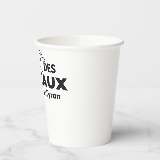 Aufkleber Pappbecher (Links)