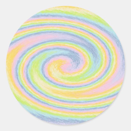 Aufkleber Pastel Swirl (Vorderseite)