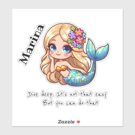 Aufkleber personalisierter Name meraid (Blatt)