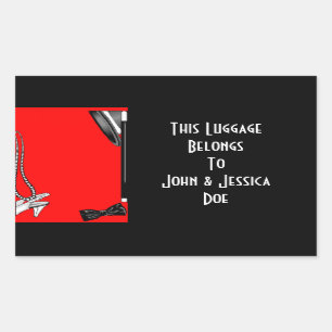 Aufkleber-personalisiertes Etikettieren für Rechteckiger Aufkleber