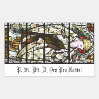 Aufkleber Pius V (für Kerzenverehrung)