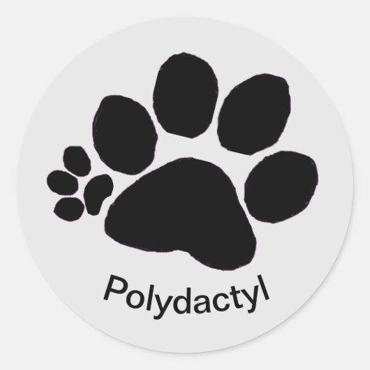 Aufkleber - Polydaktylrechtes Pflaster (Vorderseite)