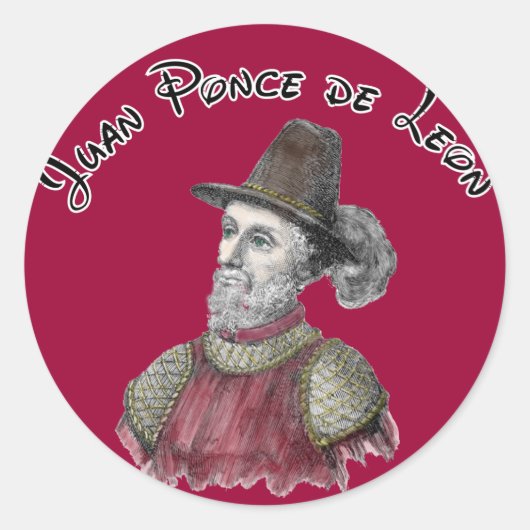 Aufkleber Ponce de Leon (Vorderseite)