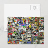 Aufkleber Postkarte (Vorne/Hinten)