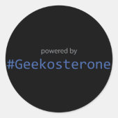 Aufkleber - Powered by #Geekosteron (Vorderseite)