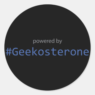 Aufkleber - Powered by #Geekosteron