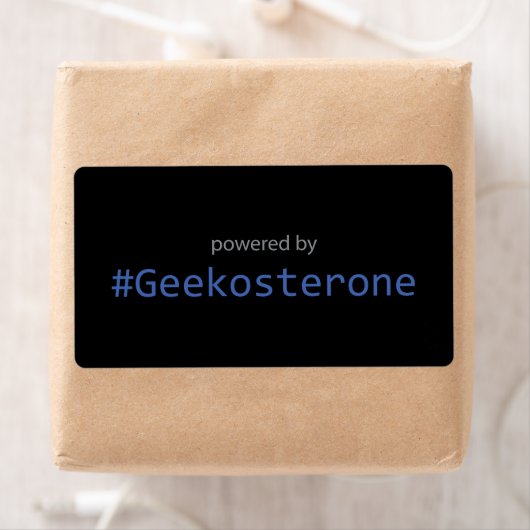 Aufkleber - Powered by #Geekosteron (Insitu)