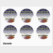 Aufkleber "Powershell lacht nicht" (Blatt)