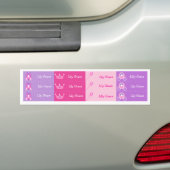 Aufkleber Prinzessin-Personalized Kids Name Autoaufkleber (On Car)