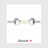 Aufkleber "Psychotische Pinguine" (Blatt)