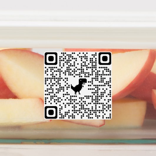 Aufkleber QR CODE bis Rickroll (Befestigt)