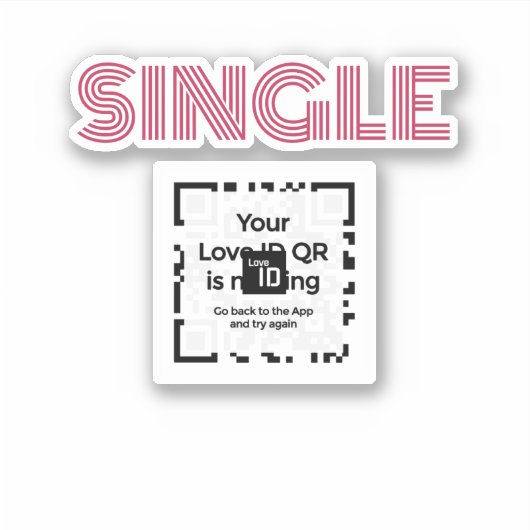 Aufkleber - QR - GLAM Collection (Vorderseite)