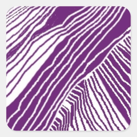 Aufkleber! Quadratischer Aufkleber (Vorderseite)