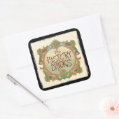 AUFKLEBER! QUADRATISCHER AUFKLEBER (Umschlag)