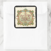 AUFKLEBER! QUADRATISCHER AUFKLEBER (Tasche)