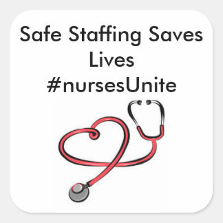 Aufkleber! Quadratischer Aufkleber