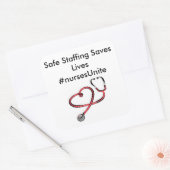 Aufkleber! Quadratischer Aufkleber (Umschlag)