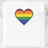 Aufkleber "Rainbow Pride Heart" (Tasche)