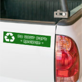 Aufkleber: Recycle tun Ihr Teil Autoaufkleber (Auf Lkw)