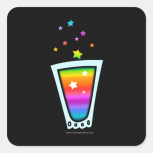 AUFkleber - REGENBOGEN SHOTGLAS