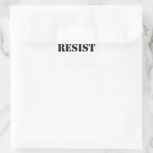 Aufkleber RESIST (Tasche)