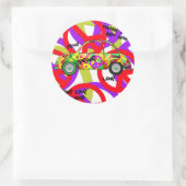 Aufkleber Retro Liebe Peace Retro 60er 70er Jahre  (Tasche)