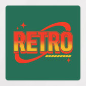 Aufkleber. Retro. Pizza. Spiel vorbei. Etiketten (Design 2)