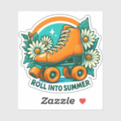 Aufkleber "Roll in Summer" (Blatt)