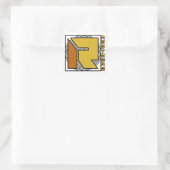 Aufkleber, Rootmere Quadratischer Aufkleber (Tasche)