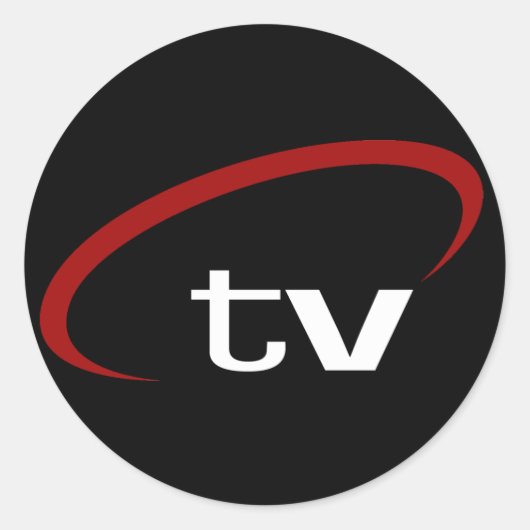 Aufkleber! Runder Aufkleber (Vorderseite)