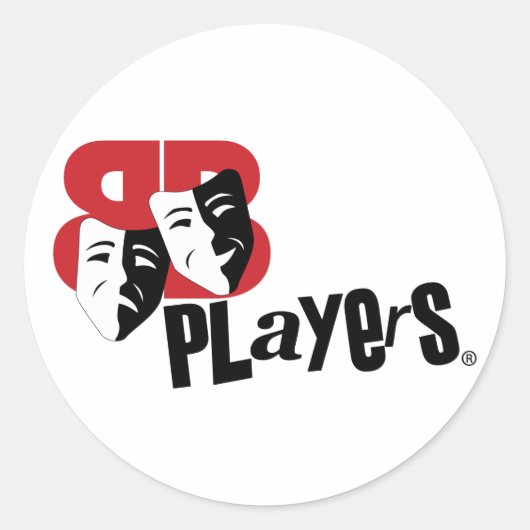 Aufkleber! Runder Aufkleber (Vorderseite)