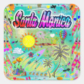 Aufkleber Santa Monica "Nu Era" (Vorderseite)