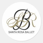 Aufkleber Santa Rosa Ballett Unterschrift (Vorderseite)