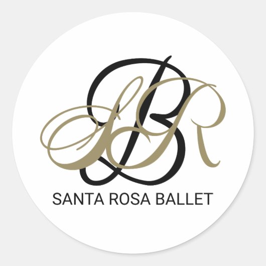 Aufkleber Santa Rosa Ballett Unterschrift (Vorderseite)