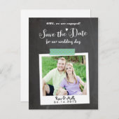 Aufkleber Save the Date mit Waschbändern Ankündigungspostkarte (Vorne/Hinten)