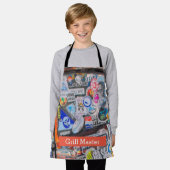 Aufkleber Schürze (Getragen)