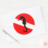 Aufkleber - Seepferd-Tauchflagge (Umschlag)