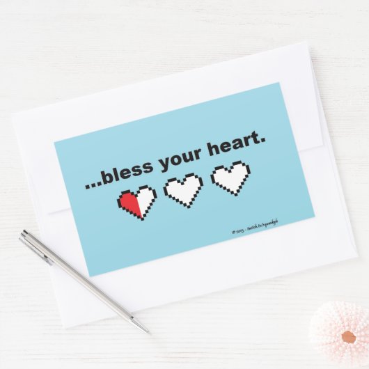 Aufkleber "Segen Sie Ihr Herz" (Umschlag)