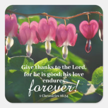 Aufkleber "Seine Liebe hält für immer an"