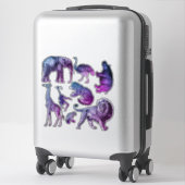 Aufkleber-Set für Zootiere Aufkleber (Koffer)