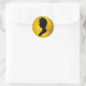 Aufkleber "Silhouette auf Gold" (Tasche)