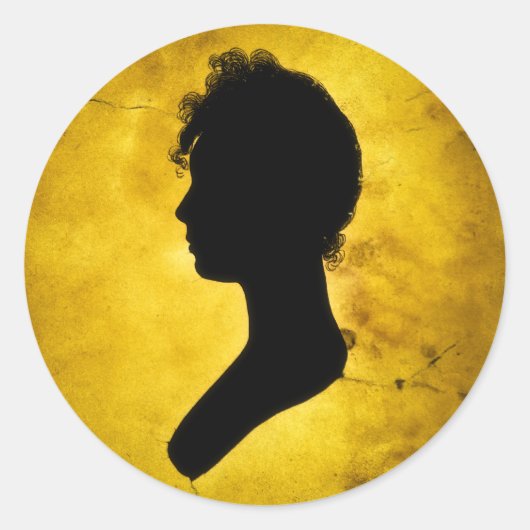 Aufkleber "Silhouette auf Gold" (Vorderseite)