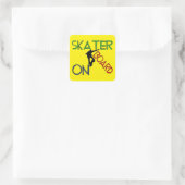 Aufkleber - Skater an Bord (Tasche)
