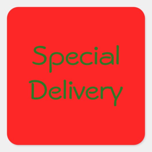Aufkleber "Sonderlieferung" (Vorderseite)