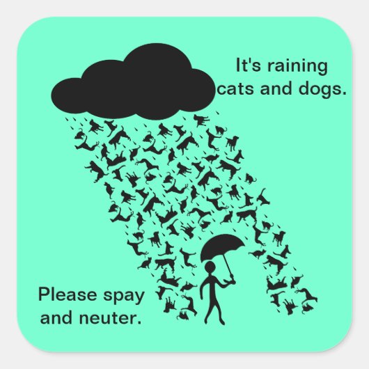 Aufkleber "Spay and Neuter" (Vorderseite)