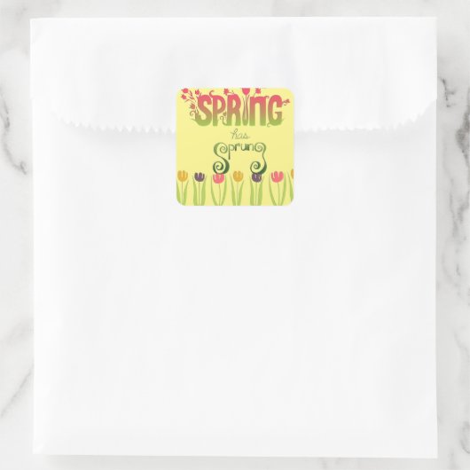 Aufkleber "Spring has sprung" (Tasche)