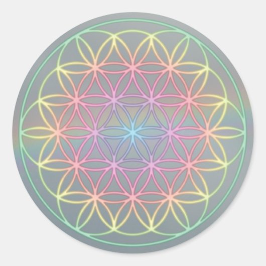 Aufkleber Sticker ~Healing~Energy "Flower Of Life" (Vorderseite)