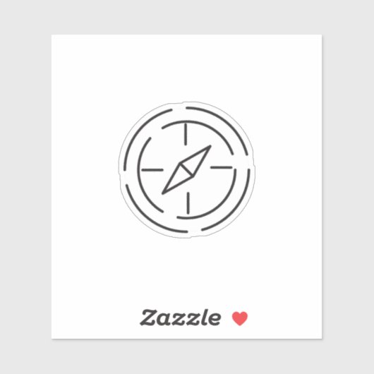 Aufkleber & Sticker Kompass (Blatt)