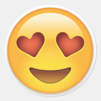 Aufkleber , Stickers , Emoji love