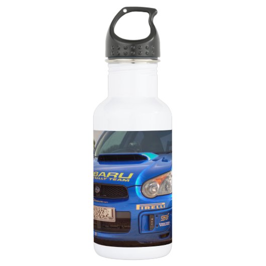 Aufkleber Subaru Impreza WTI SWRT Trinkflasche (Vorderseite)